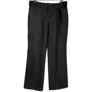 Club Monaco Women’s Grey Wool Blend Wide Leg Trouser  Pant Size 10 Work Wear